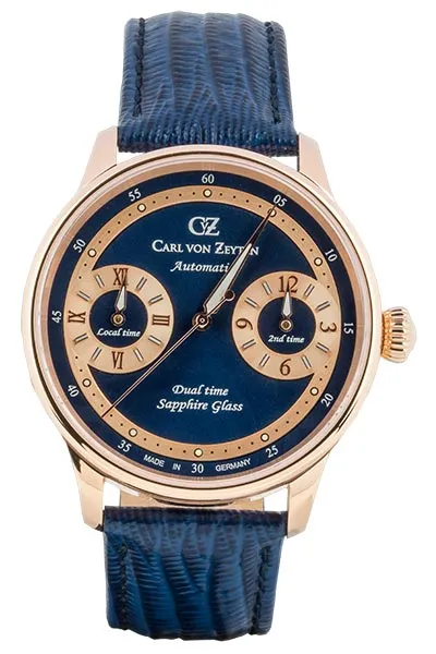 Carl von Zeyten Schönmünzach CVZ0086RBLS herreklokke blå