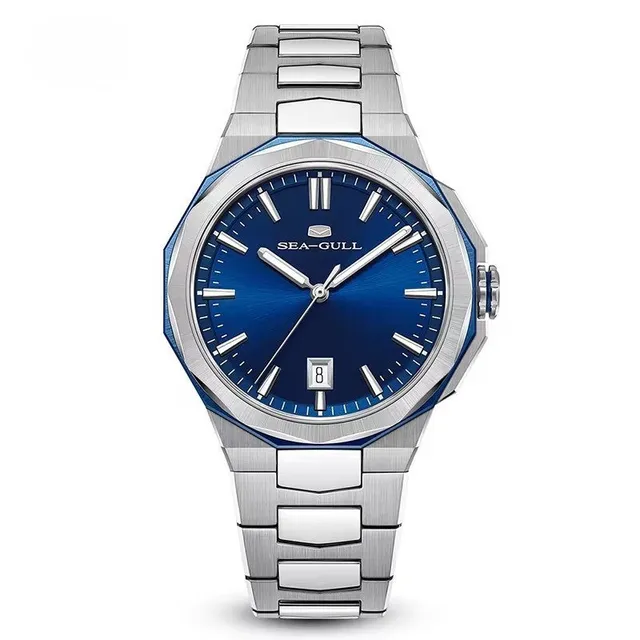 Sea-gull Extraordinary 836.12.1140 dressklokke blå 40mm automatisk