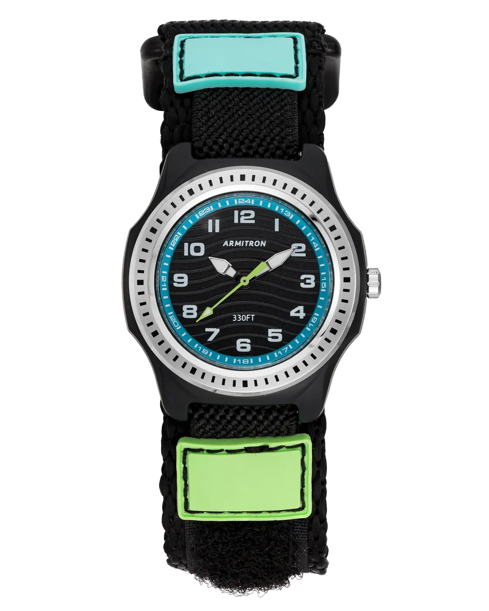 Armitron Strap N' Go barneklokke 31,5mm svart
