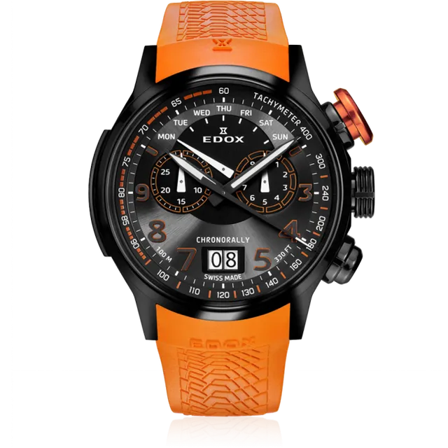 Edox Chronorally Chronograph herreklokke quartz
