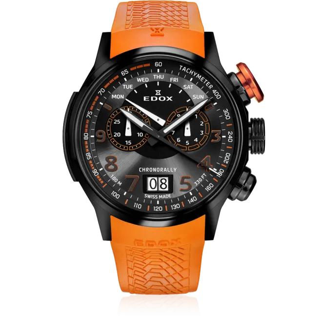 Edox Chronorally Chronograph herreklokke quartz