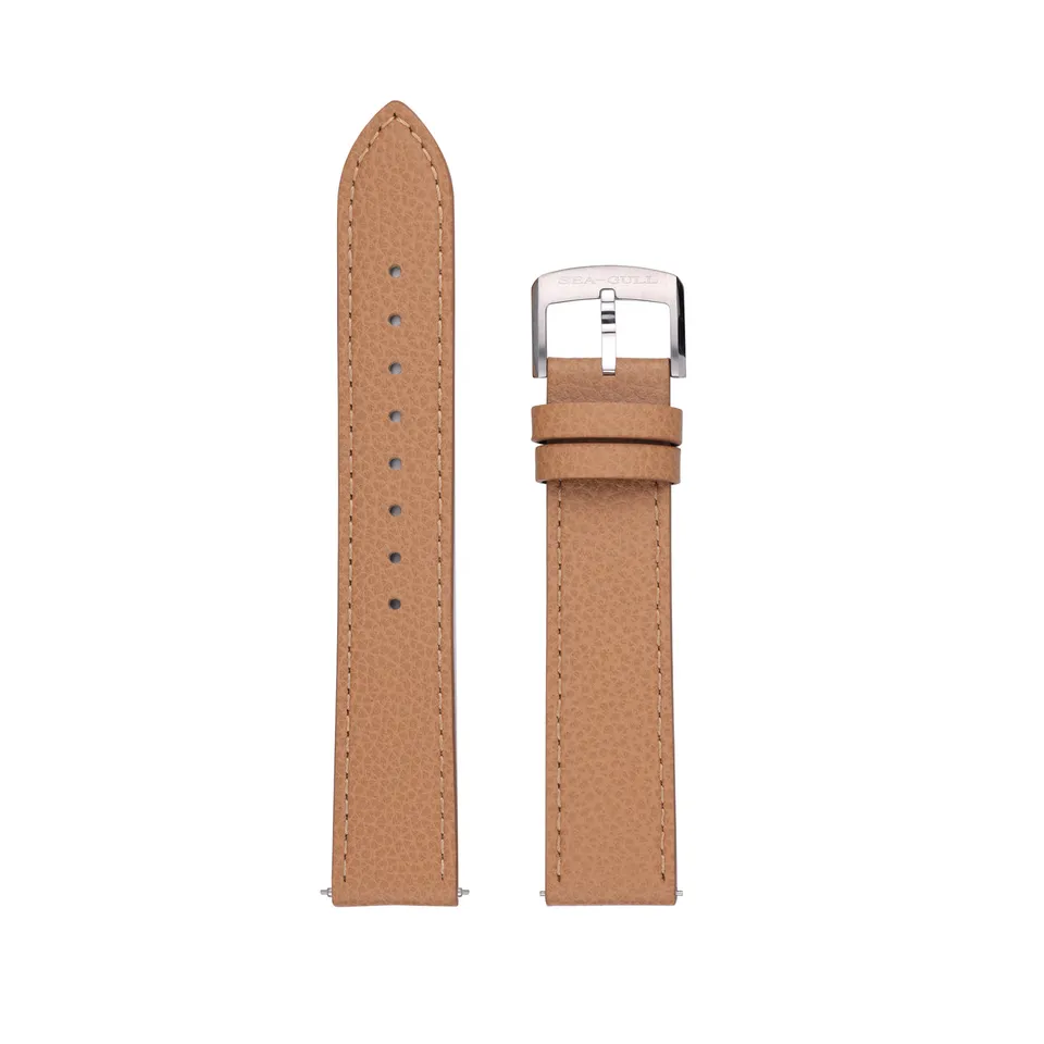 Sea-gull BD2107BC klokkerem khaki skinn 20 mm