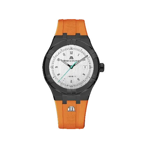 Label Noir Aikon Automatic 42MM klokke oransje gummi