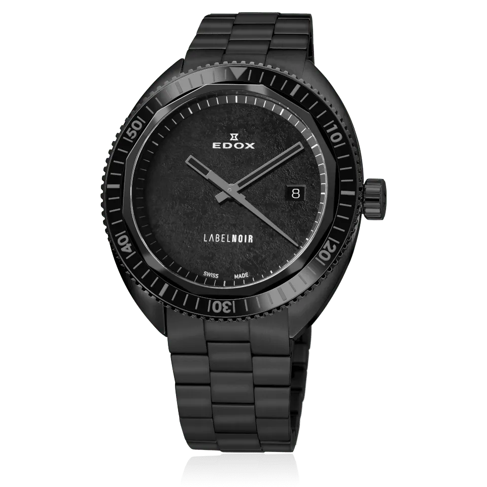 Edox Hydro-Sub Chronometer Label Noir herreklokke