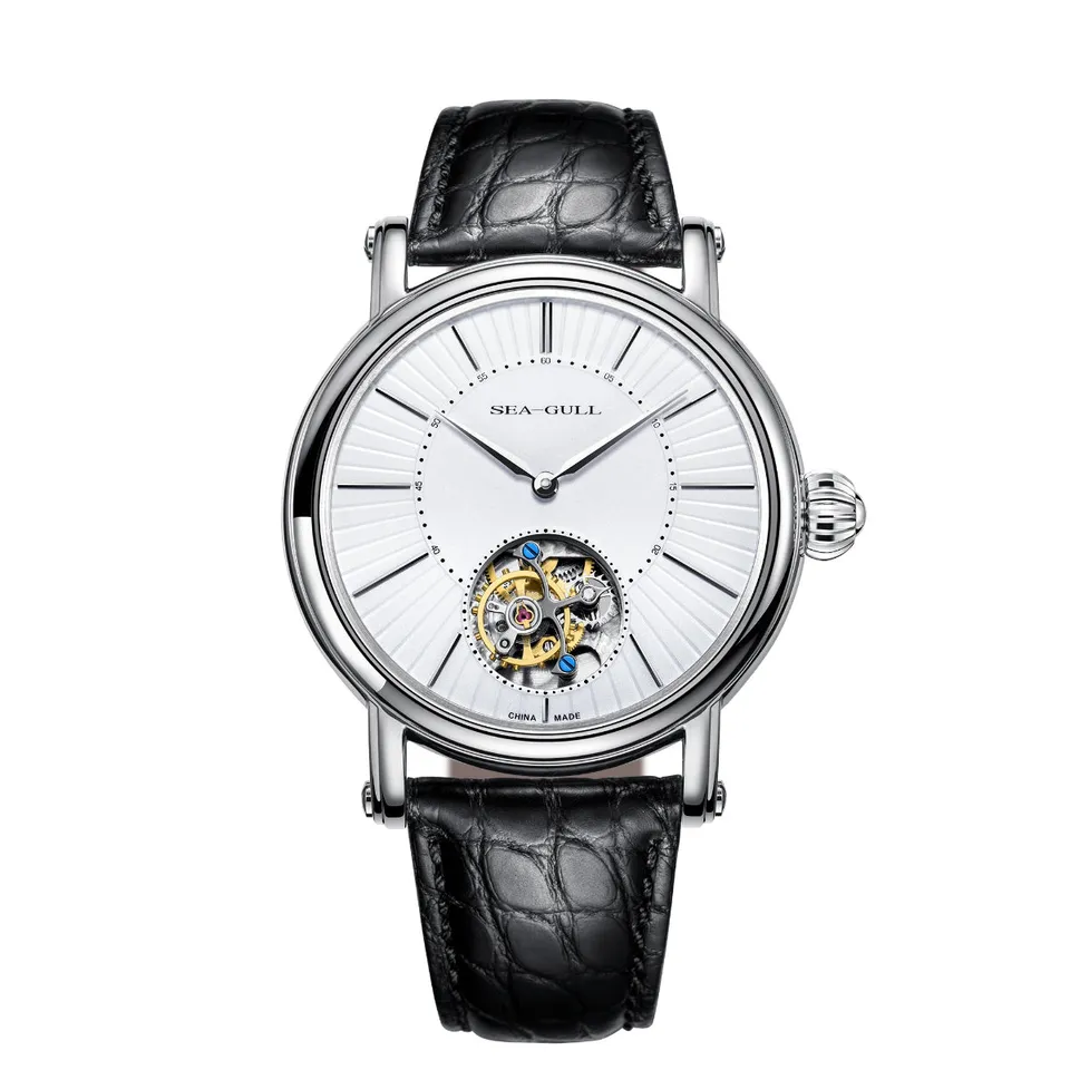 Sea-gull Heritage 818.12.6018 tourbillon herreur hvit 41mm