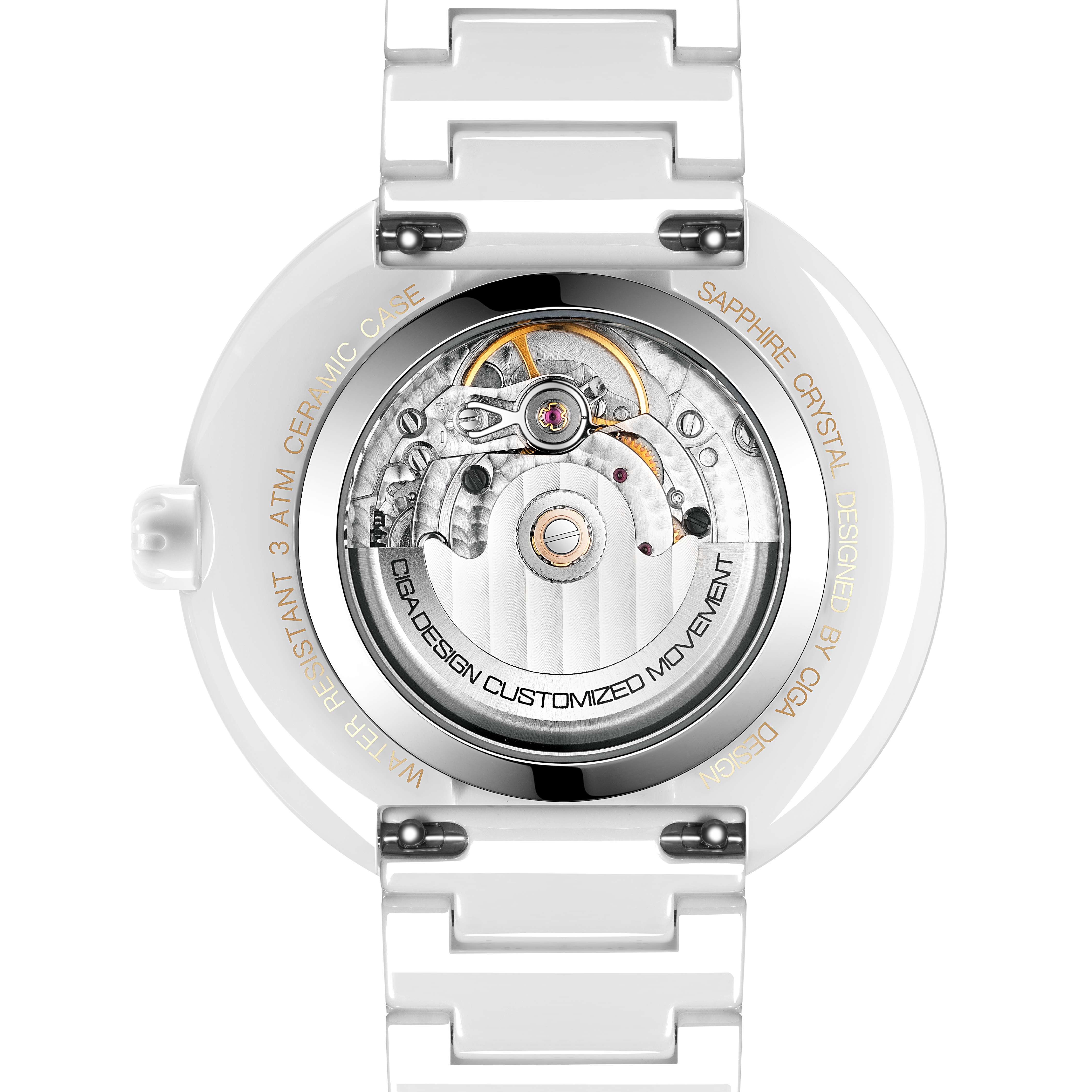 CIGA Design Blue Planet Ice Age dameklokke