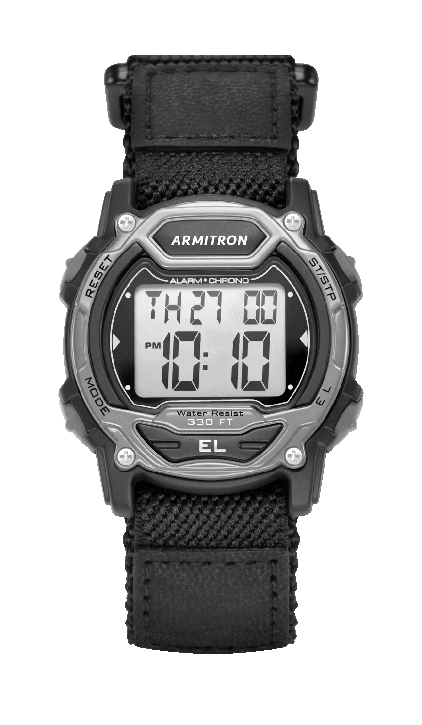 Armitron CPU 40mm digitalklokke grå nylon