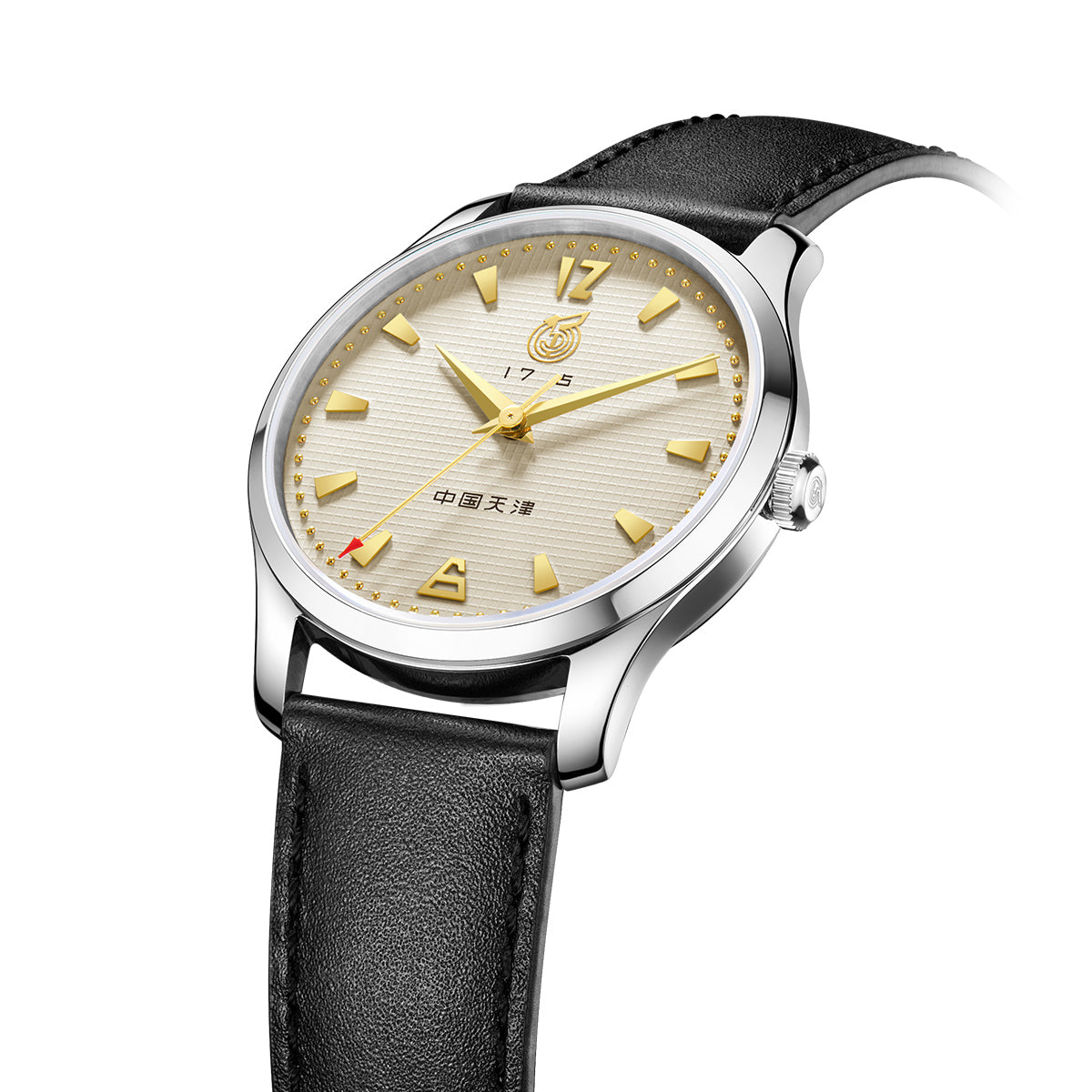 Sea-gull WUYI 819.17.1070 herreklokke beige 40mm