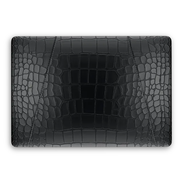 Label Noir MacBook Pro 16 deksel krokodilleskinn