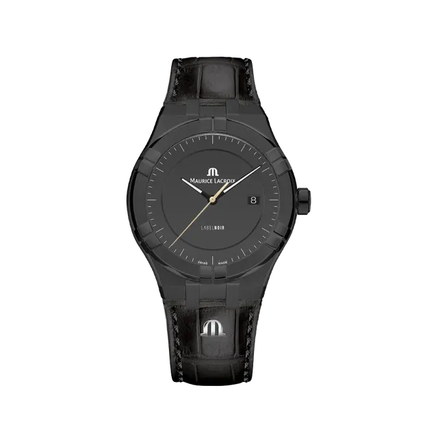 Label Noir Aikon Automatic 42MM klokke PVD skinn microgroove