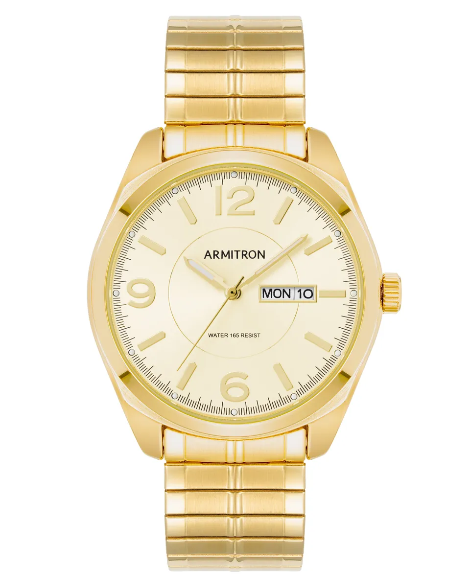 Armitron 20/4591CHGP herreklokke gull day-date
