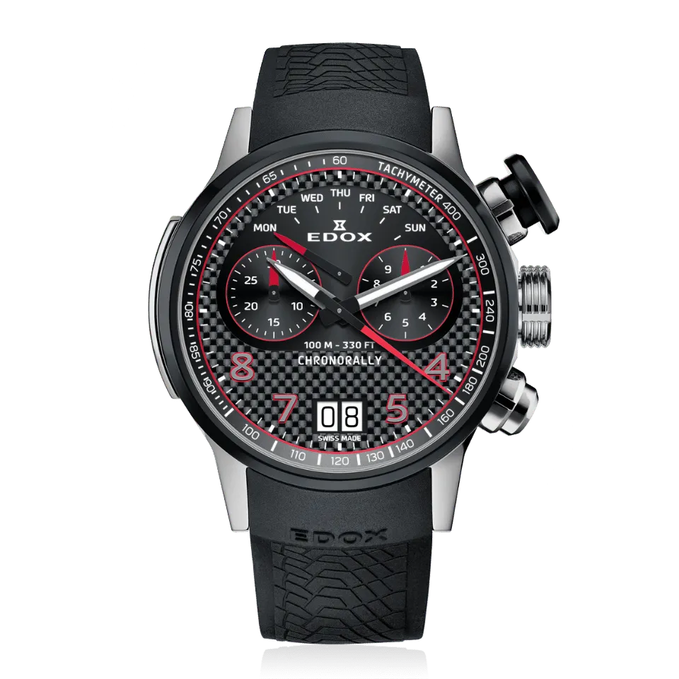 Edox Chronorally Chronograph 45 RIV Limited Edition herreklokke racing