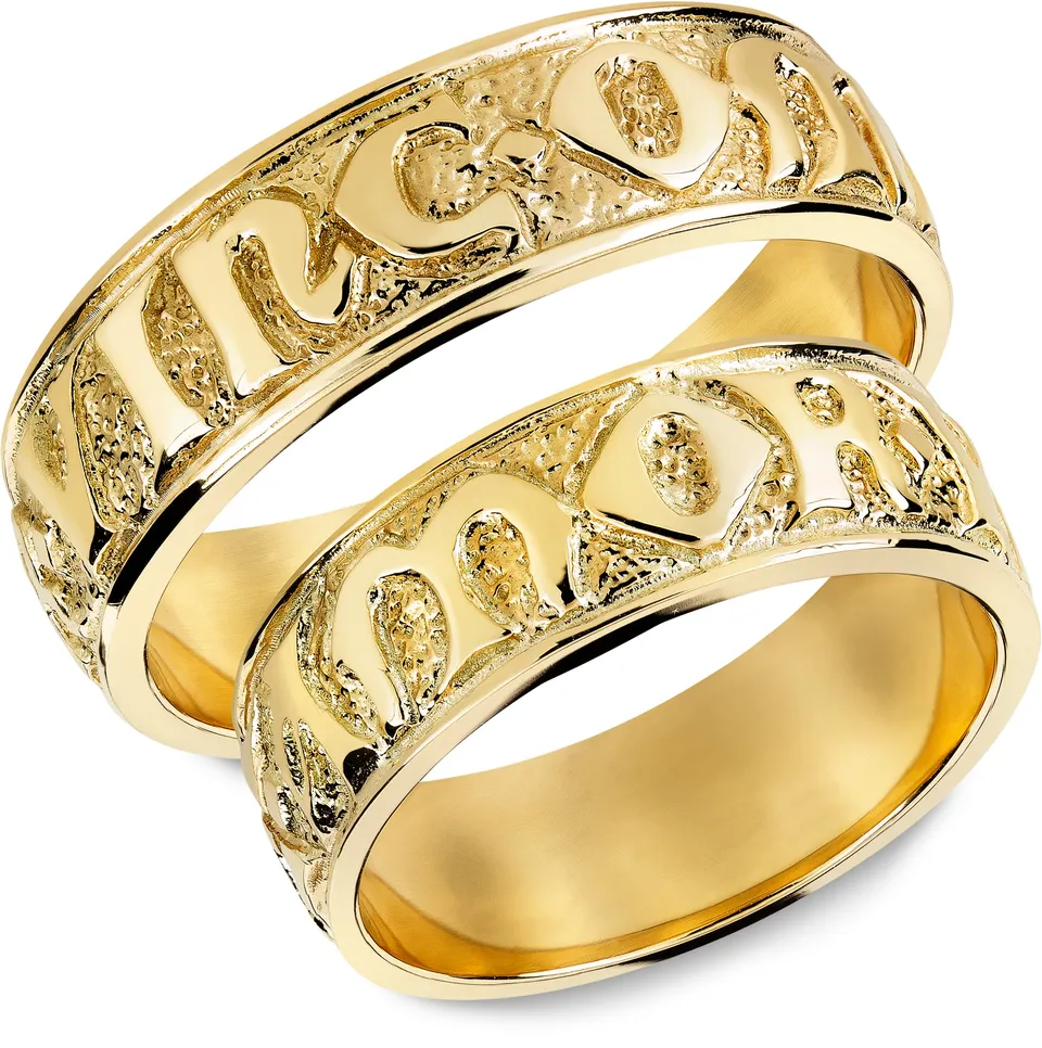 Snorre Amor Vincit Omnia ring gult gull 6,5 mm