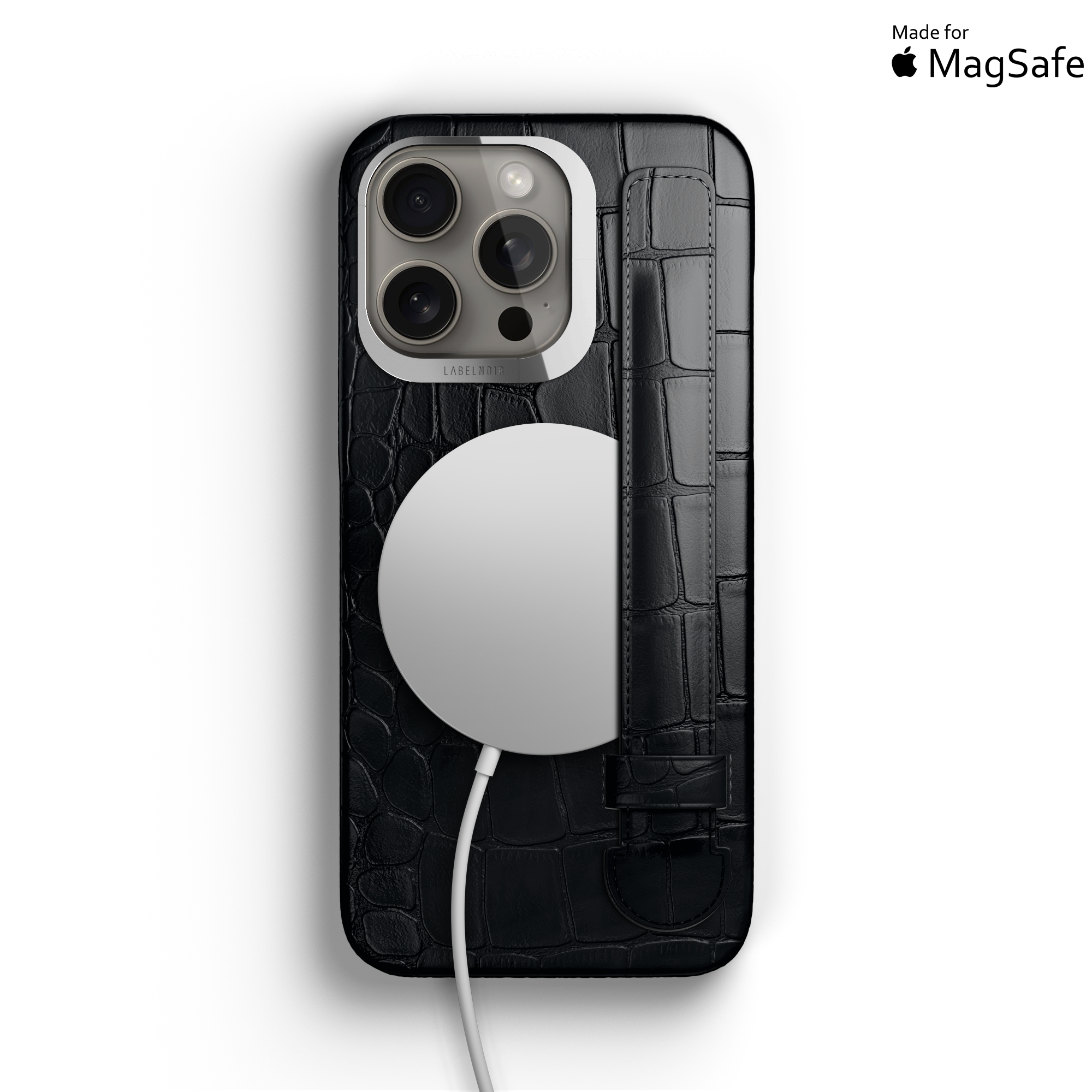 Label Noir Alligator iPhone 16 Pro Max deksel svart