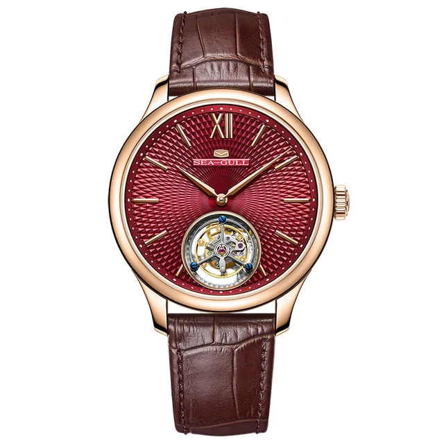 Sea-gull Artisan Heritage 818.17.8841 tourbillon 42mm rød