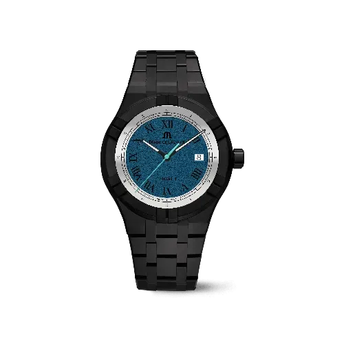 Label Noir Aikon Automatic 42MM herreklokke keramikk blå skive