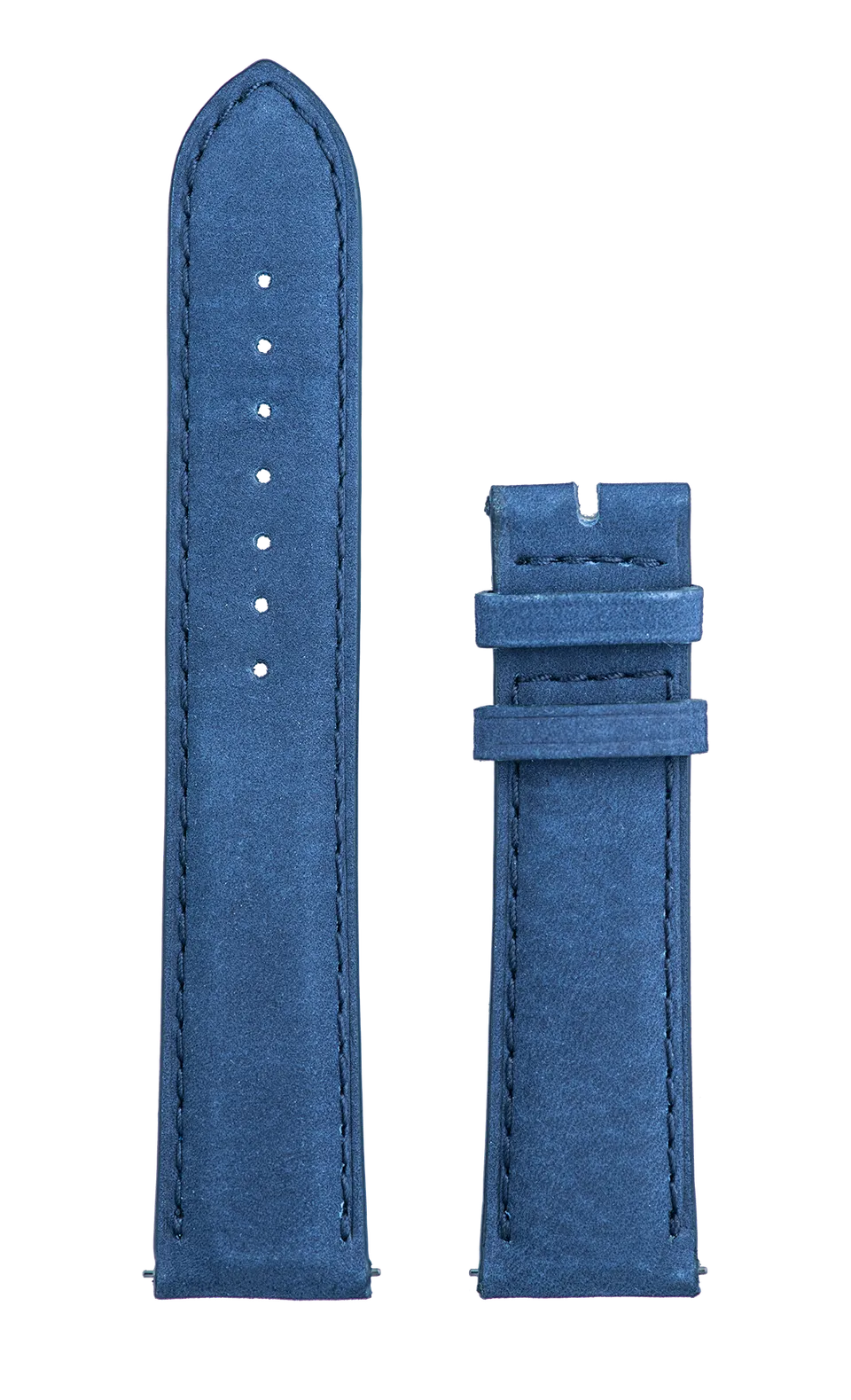 Speake-Marin Piccadilly Blue Nubuck klokkereim blå