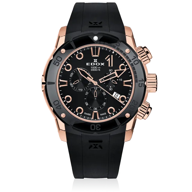 Edox Chronograph klokke sport elegant