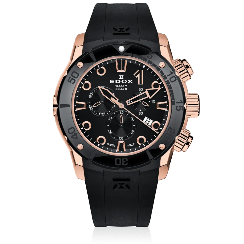 Edox Chronograph klokke sport elegant