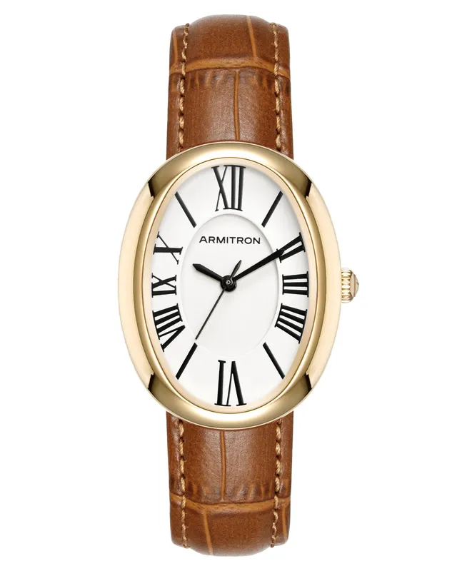 Armitron Andi klokke 28 mm tan gull oval