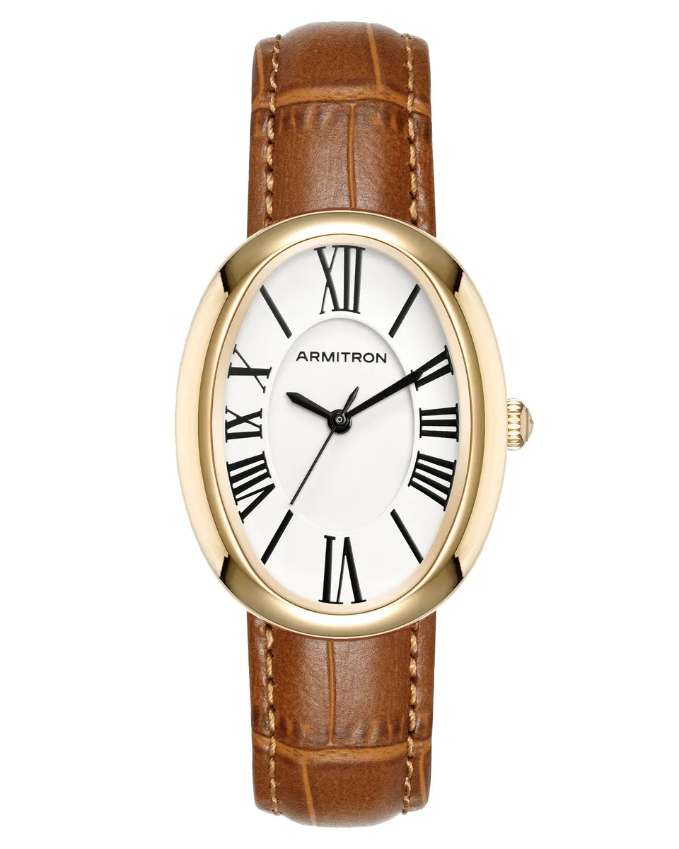 Armitron Andi klokke 28 mm tan gull oval