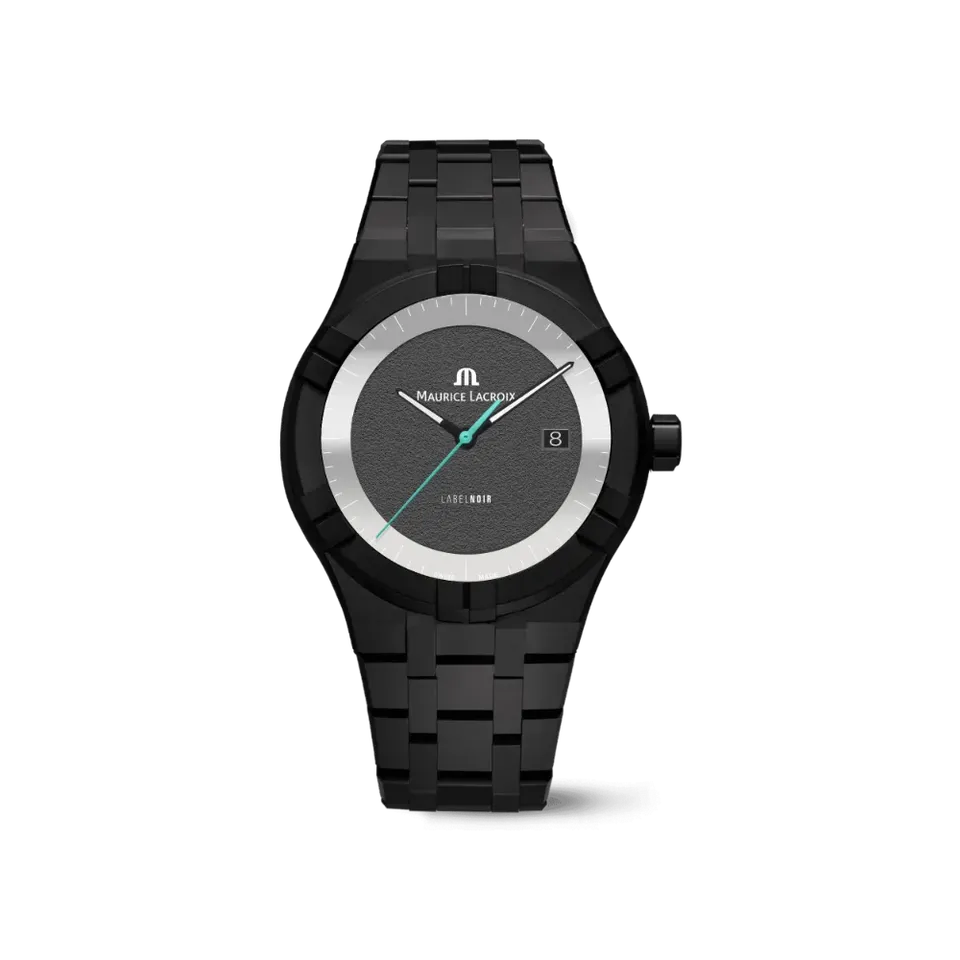 Label Noir Aikon Automatic 42mm klokke svart keramikk
