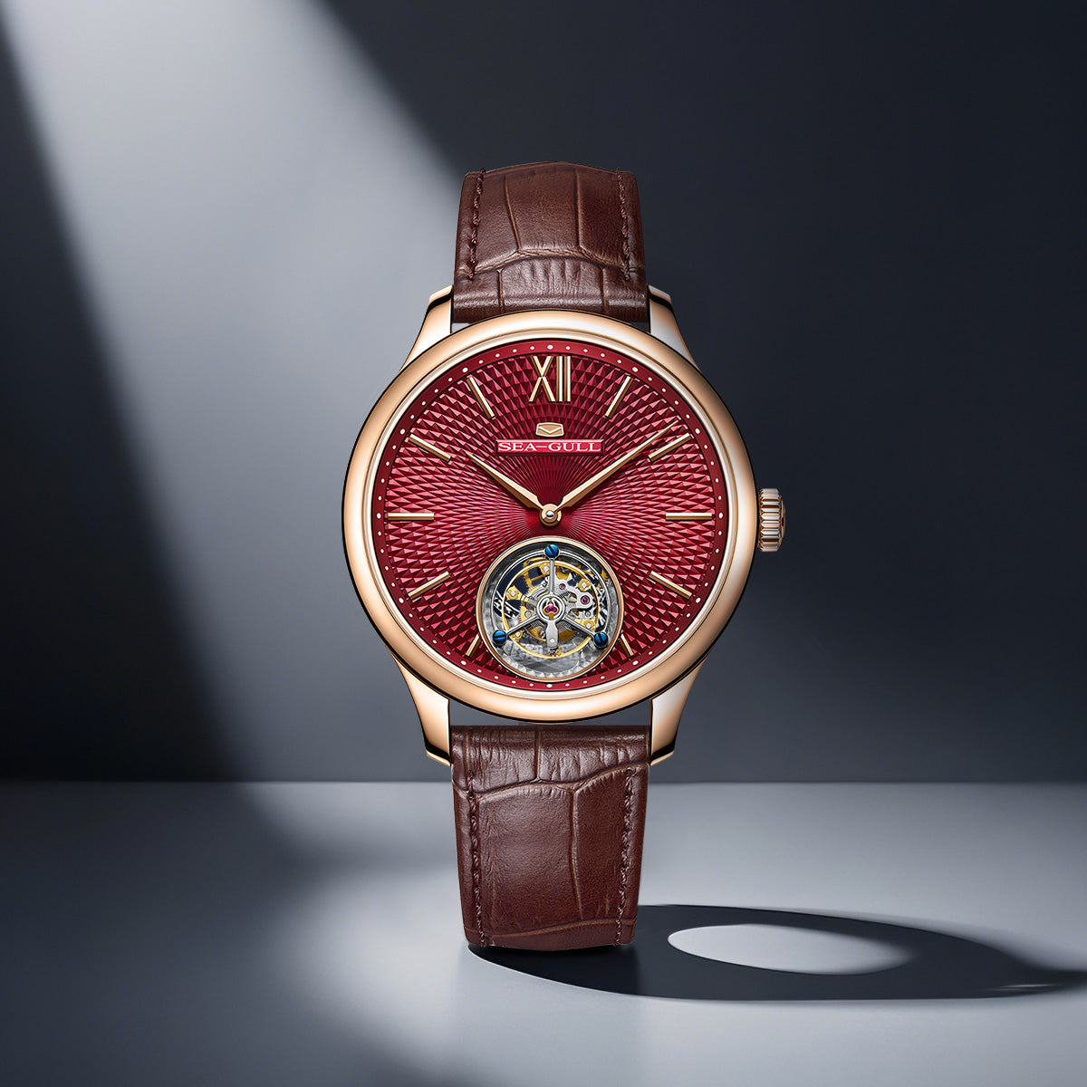 Sea-gull Artisan Heritage 818.17.8841 tourbillon 42mm rød