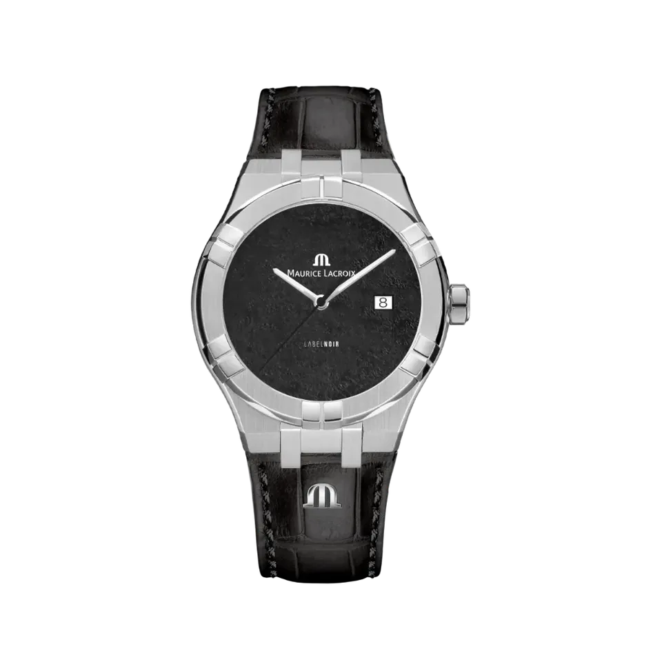 Label Noir Aikon Automatic 42MM klokke skinn hvit