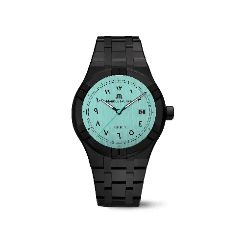 Label Noir Aikon Automatic 42MM klokke arabisk blå