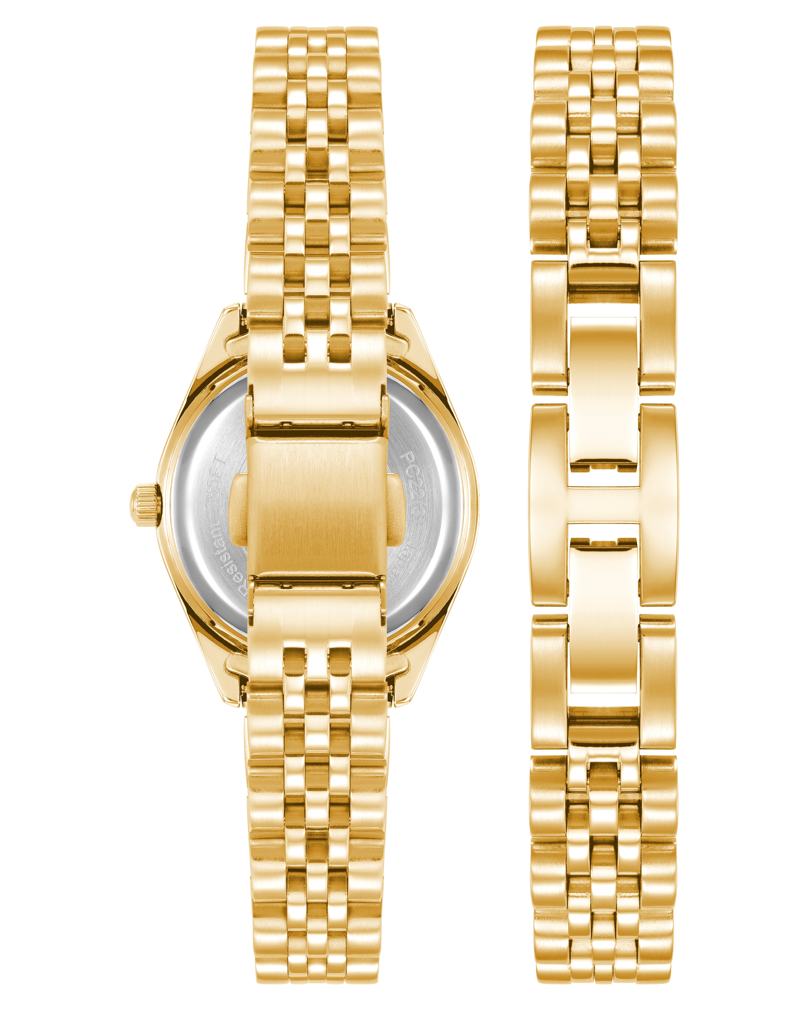 Armitron Minnie Crystal 26mm dameklokke gavesett gull
