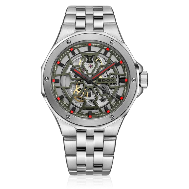 Edox Mecano Automatic herreklokke åpen skive