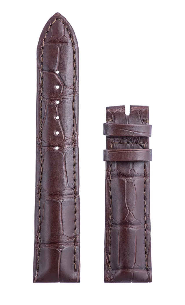 Speake-Marin Piccadilly Dark Brown klokkerem alligator