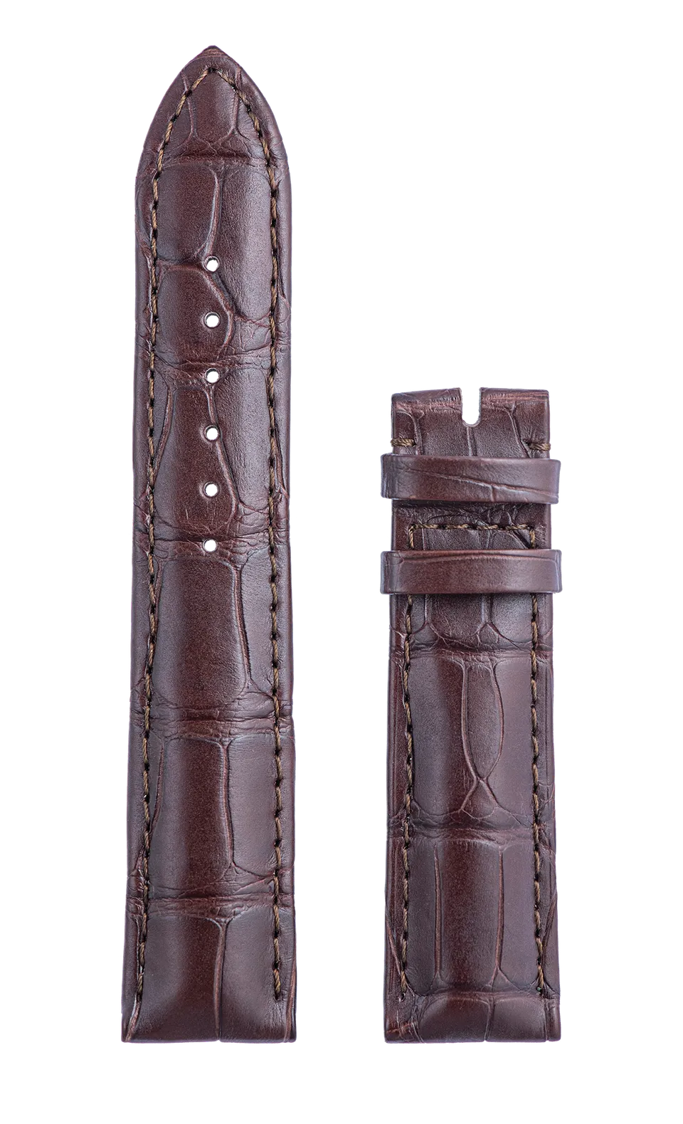 Speake-Marin Piccadilly Dark Brown klokkerem alligator