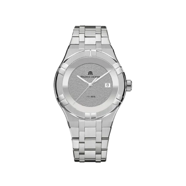 Label Noir Aikon Automatic 42MM armbåndsur hvit stål