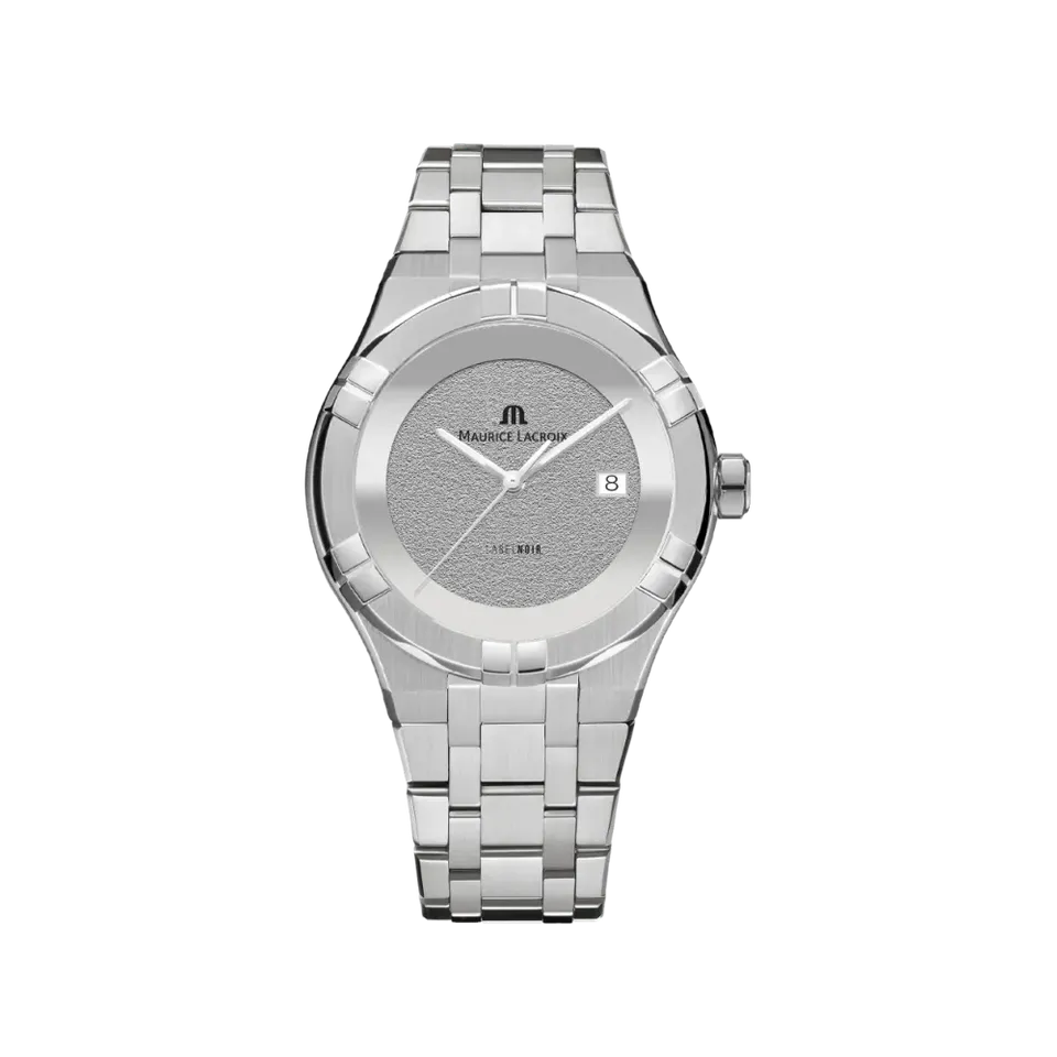 Label Noir Aikon Automatic 42MM armbåndsur hvit stål