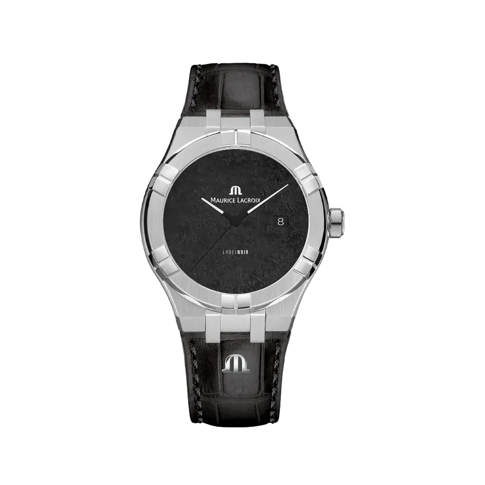 Label Noir Aikon Automatic 42MM klokke svart lær