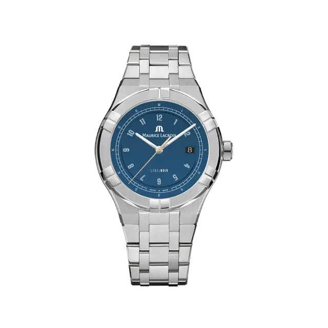 Label Noir Aikon Automatic 42MM herreklokke stål blå