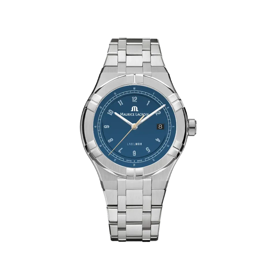 Label Noir Aikon Automatic 42MM herreklokke stål blå