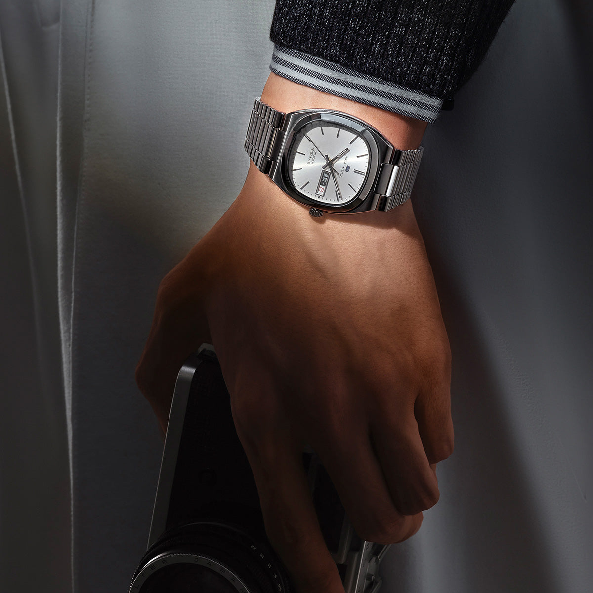 Sea-gull 826.12.1051 dressklokke automatisk hvit 34mm