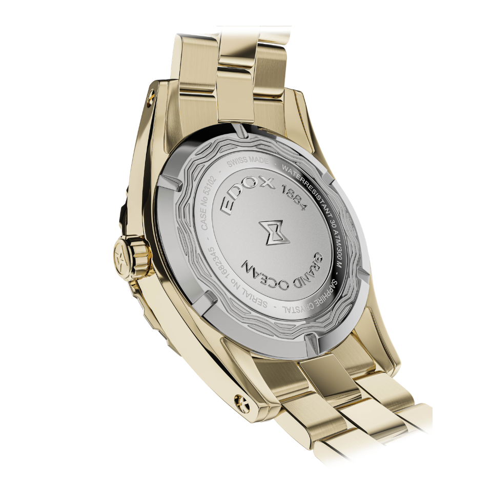 Edox Delfin Date Gents herreklokke blå