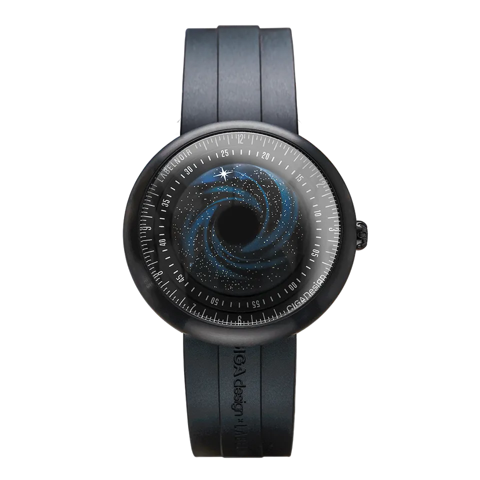 Label Noir Ciga Design Black Star klokke limited