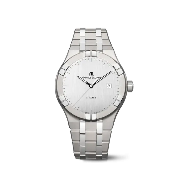 Label Noir Aikon Automatic 42MM klokke titan hvit sateng