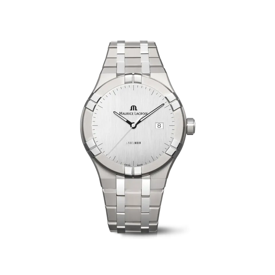 Label Noir Aikon Automatic 42MM klokke titan hvit sateng