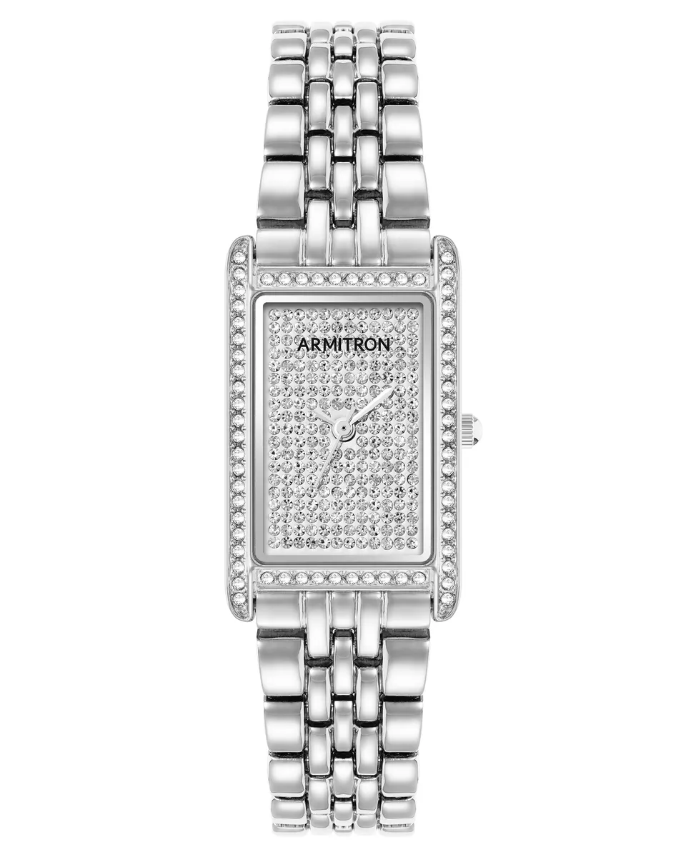 Armitron Tilly Crystal dameklokke 20mm sølv krystall