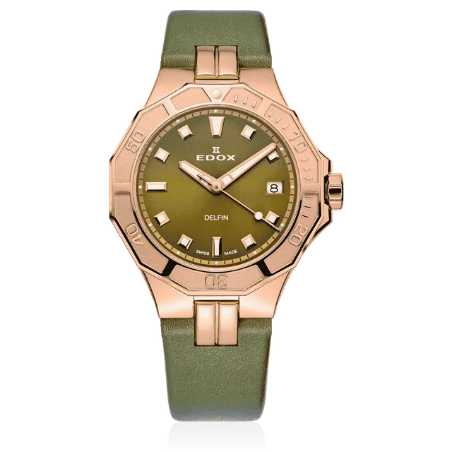 Edox Delfin Diver Date Lady dameklokke