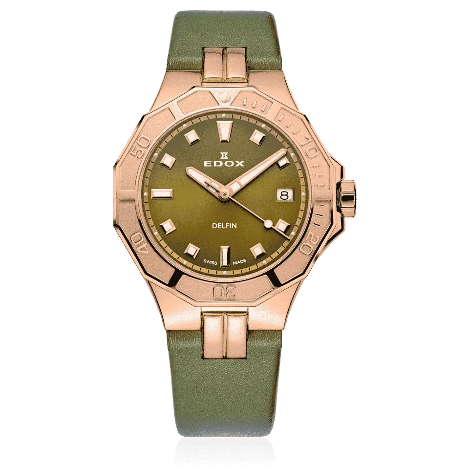 Edox Delfin Diver Date Lady dameklokke