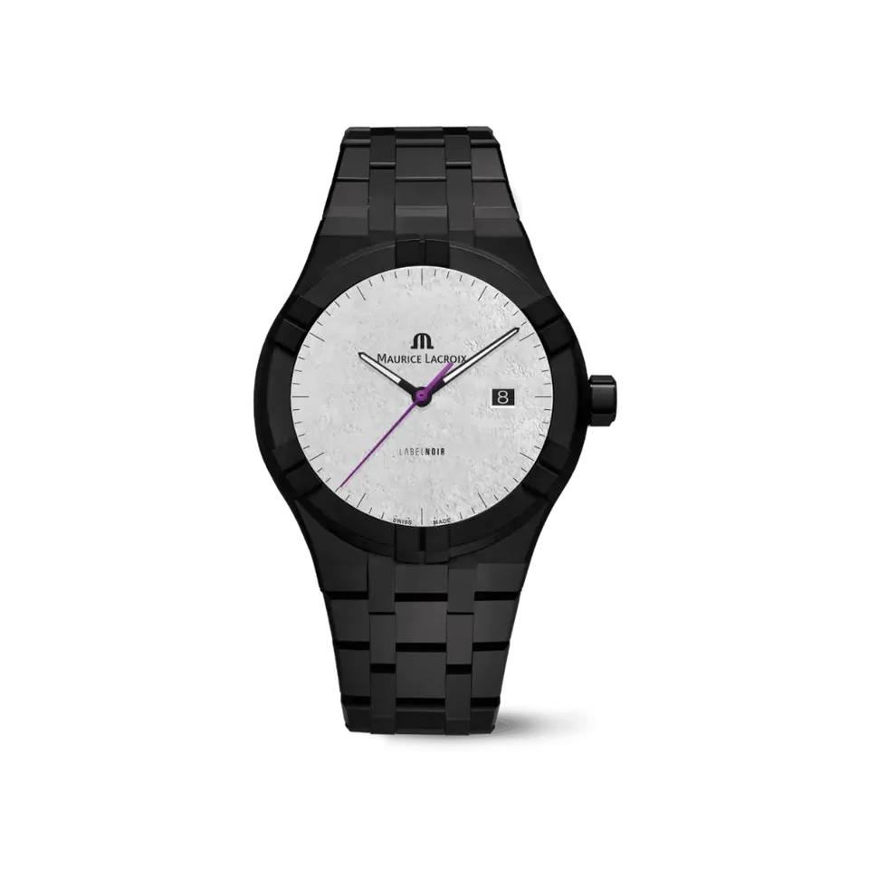 Label Noir Aikon Automatic 42MM klokke lilla sekundviser