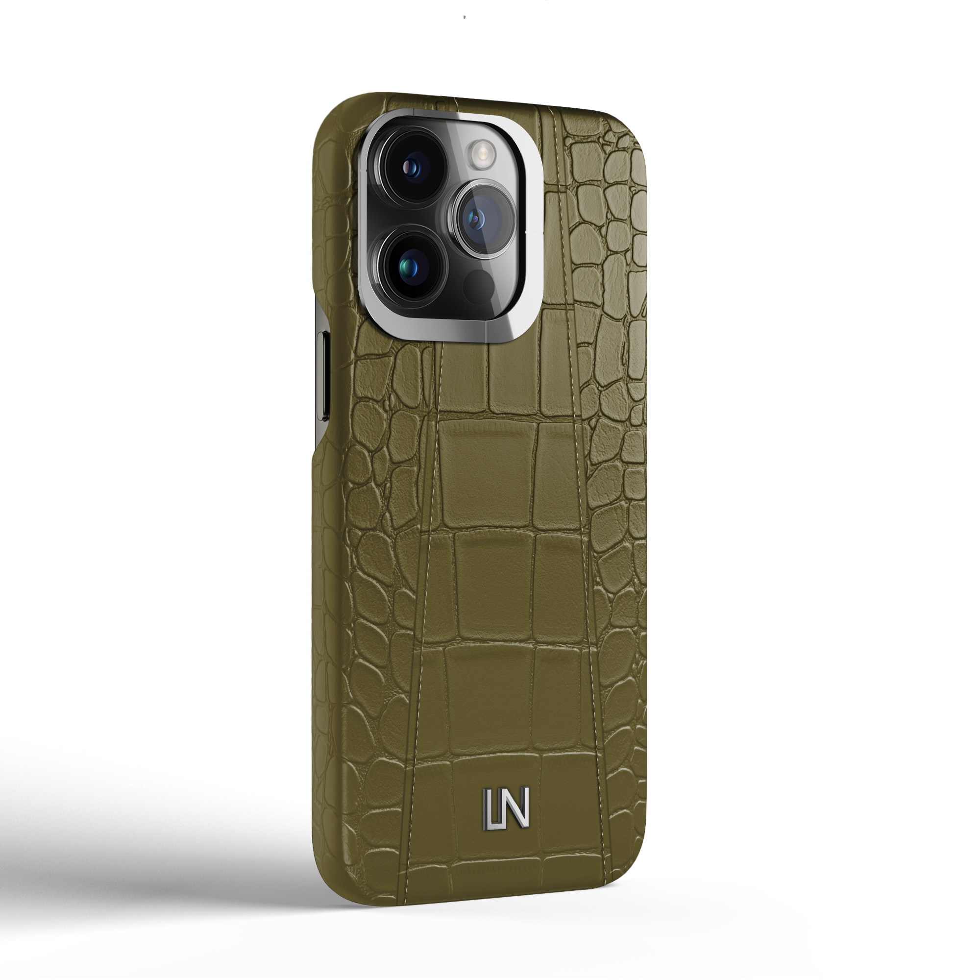 Label Noir Alligator iPhone 14 Pro deksel svart skinn
