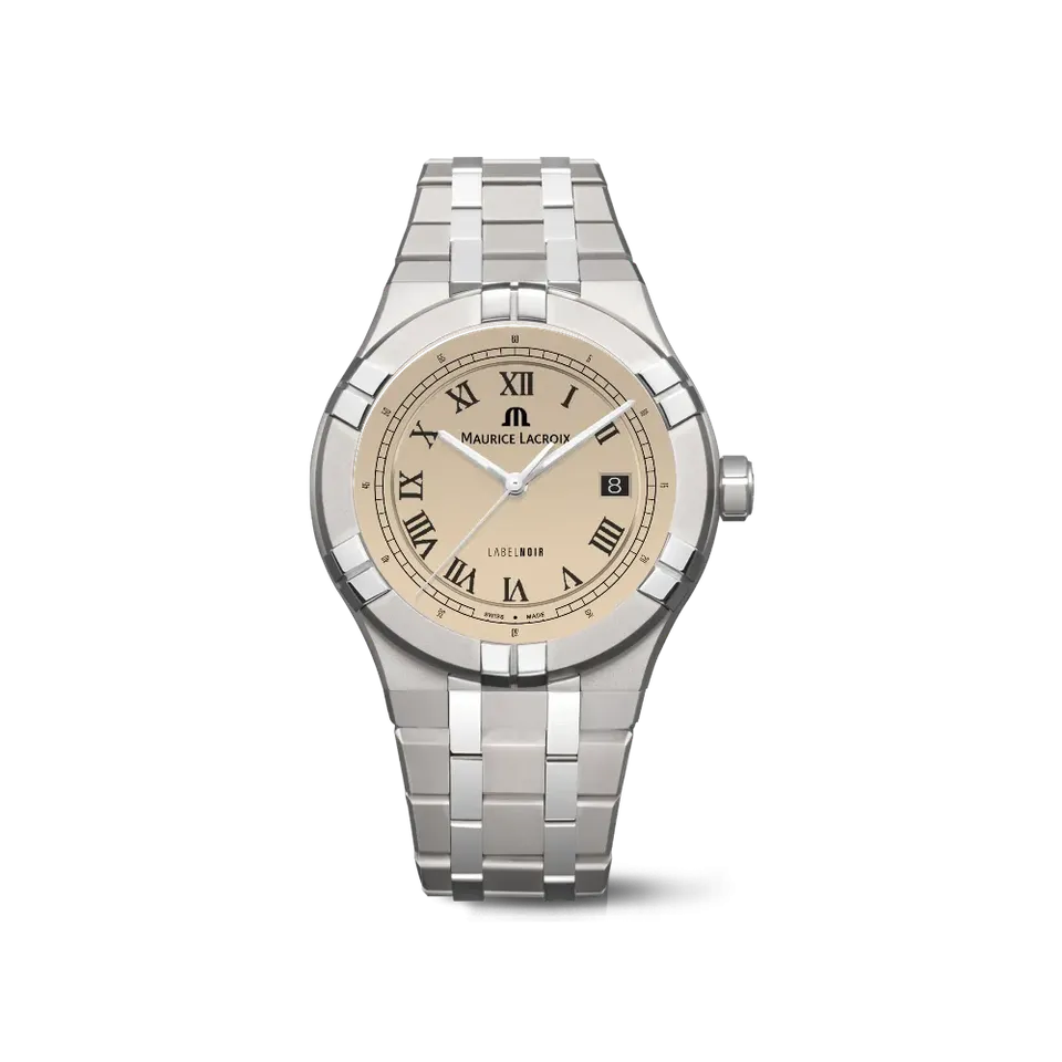 Label Noir Aikon Automatic 42MM klokke titan krem