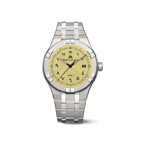 Label Noir Aikon Automatic 42MM klokke svart gul titan
